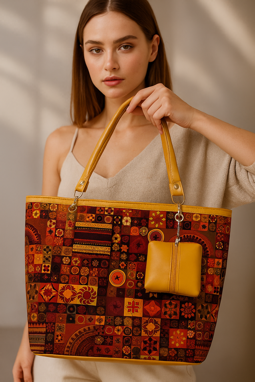 Boho Mosaic Chic Tote
