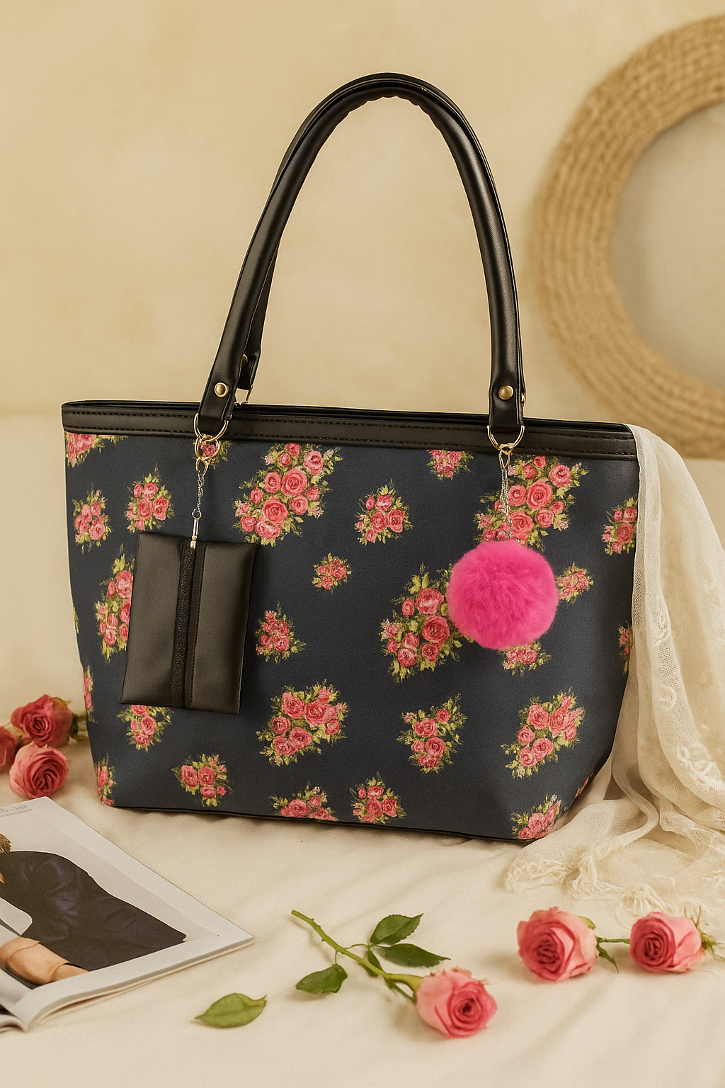 Vintage Rose Garden Tote