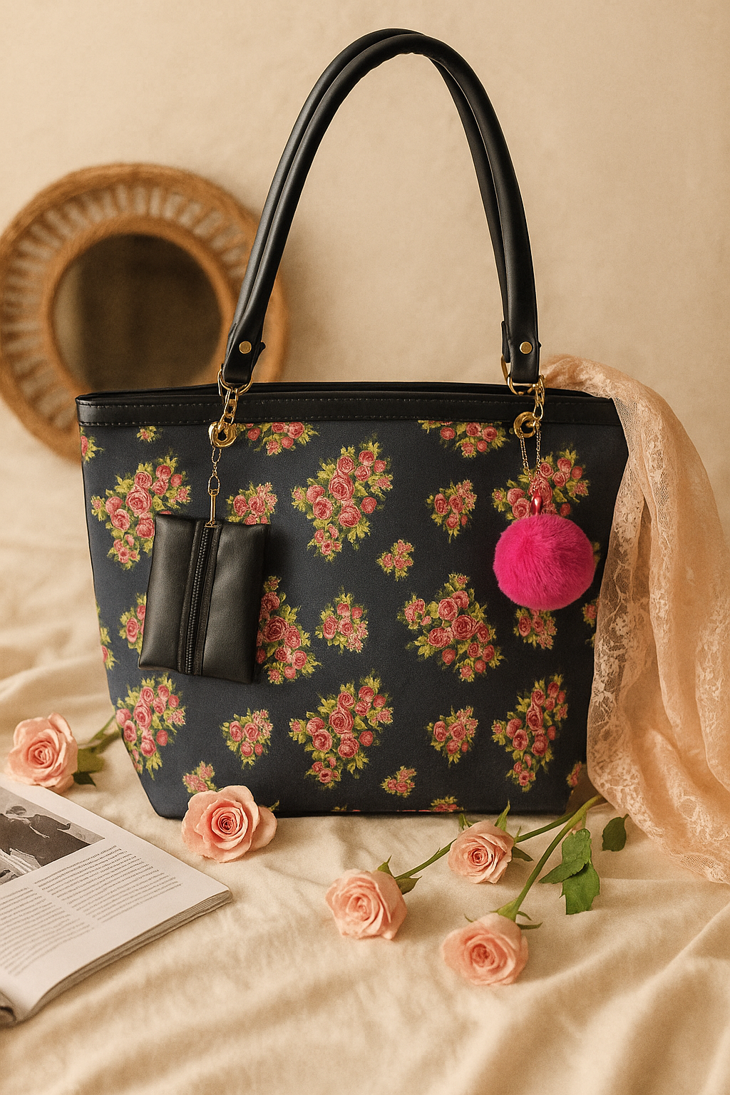 Vintage Rose Garden Tote