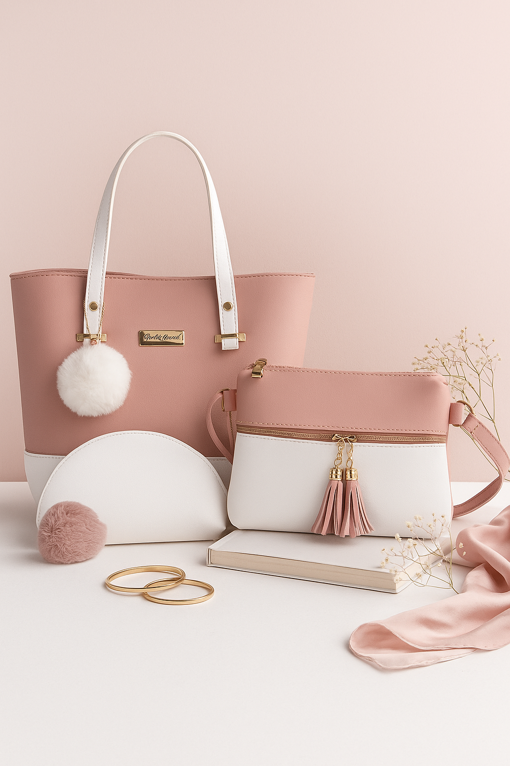 Blush Luxe 3-in-1 Tote Set