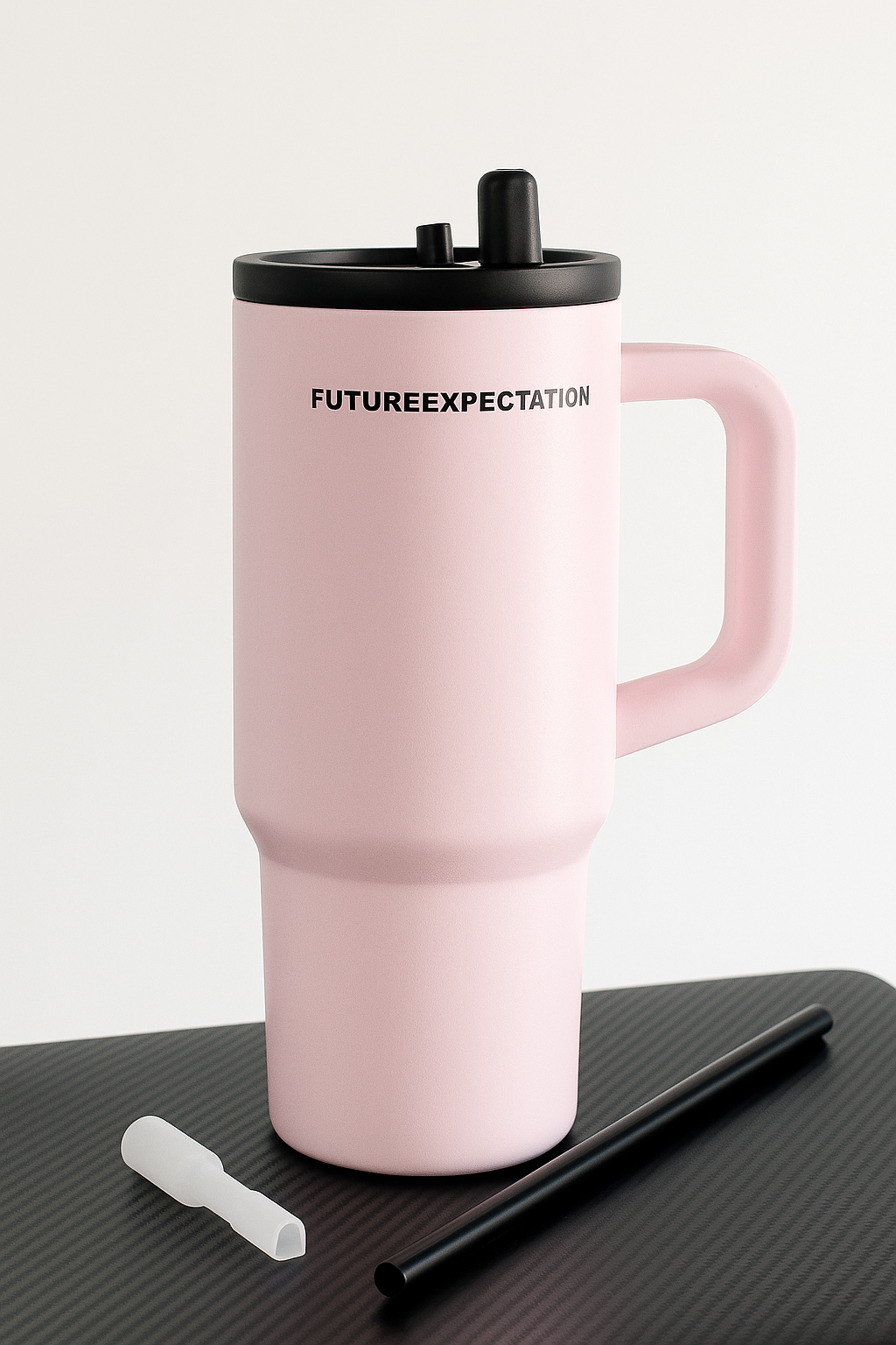 Matte Pink Tumbler – "FUTUREEXPECTATION"