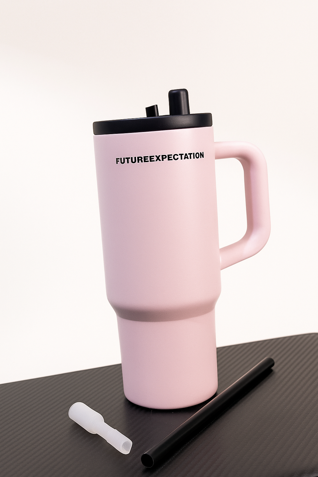Matte Pink Tumbler – "FUTUREEXPECTATION"