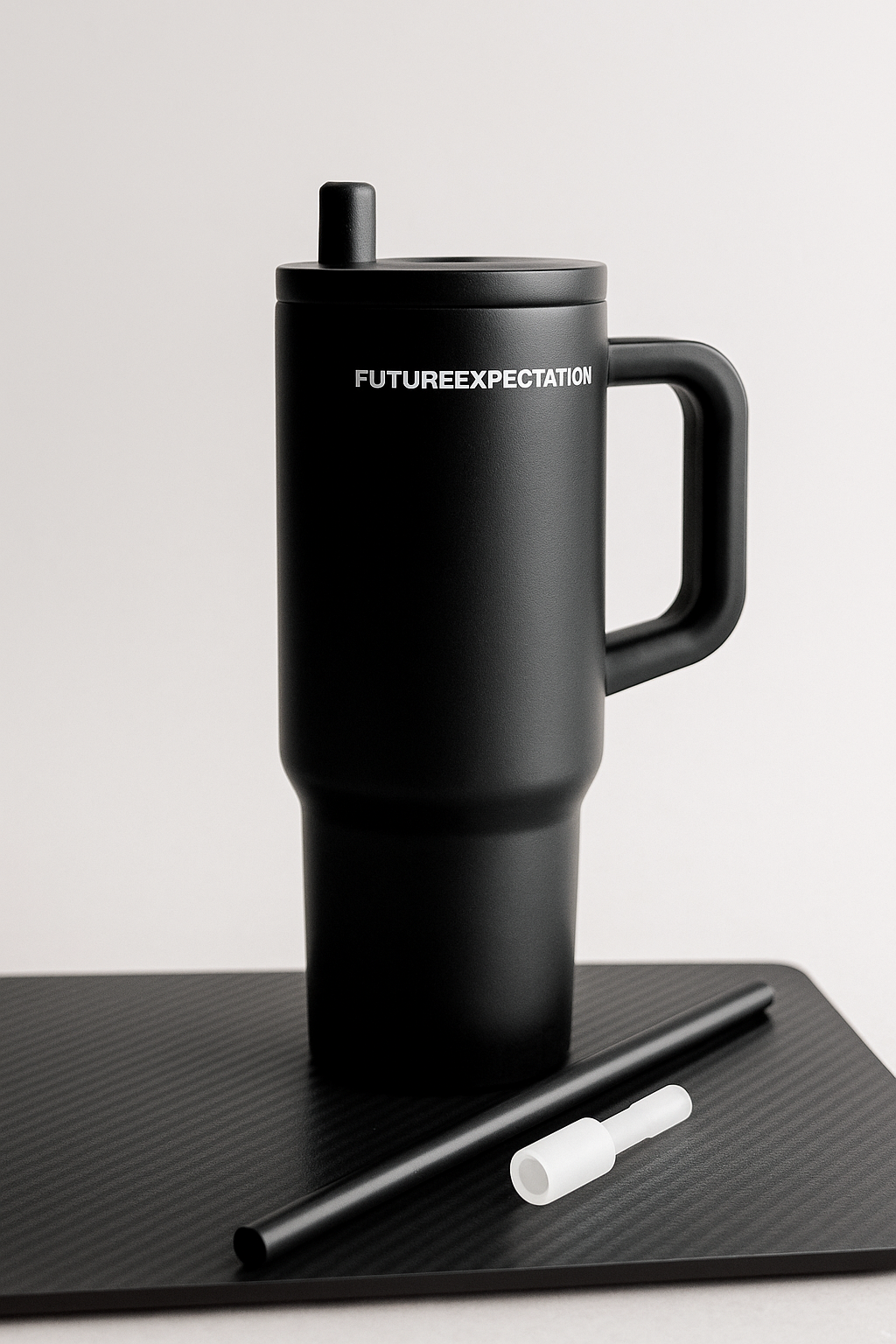 Matte Black Tumbler "FUTUREEXPECTATION"