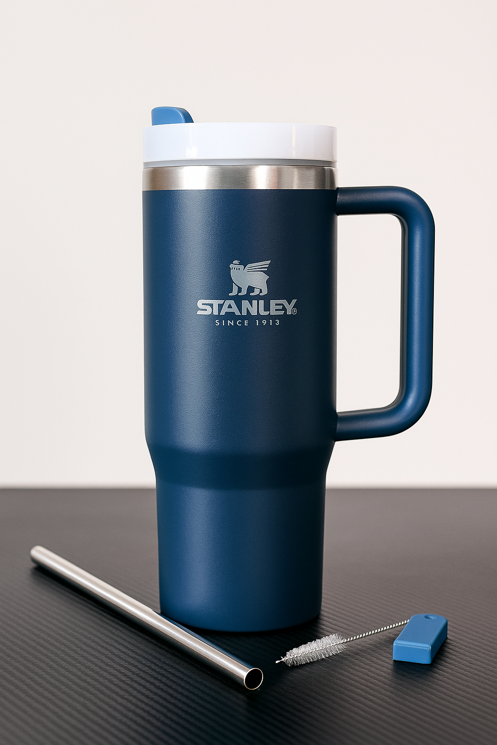 Matte Blue Stainless Tumbler