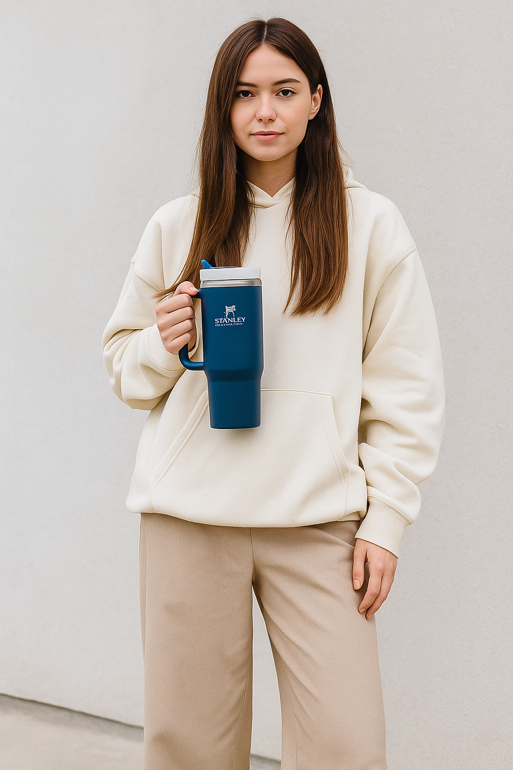Matte Blue Stainless Tumbler