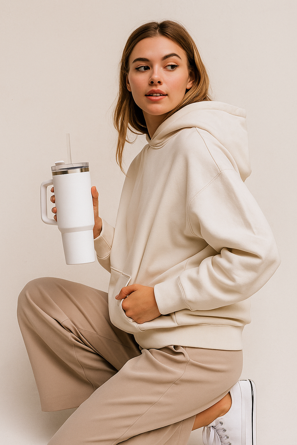 Matte White Insulated Tumbler